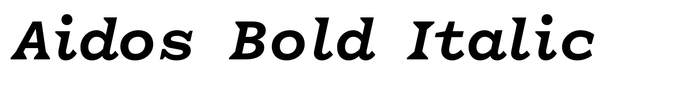 Aidos Bold Italic
